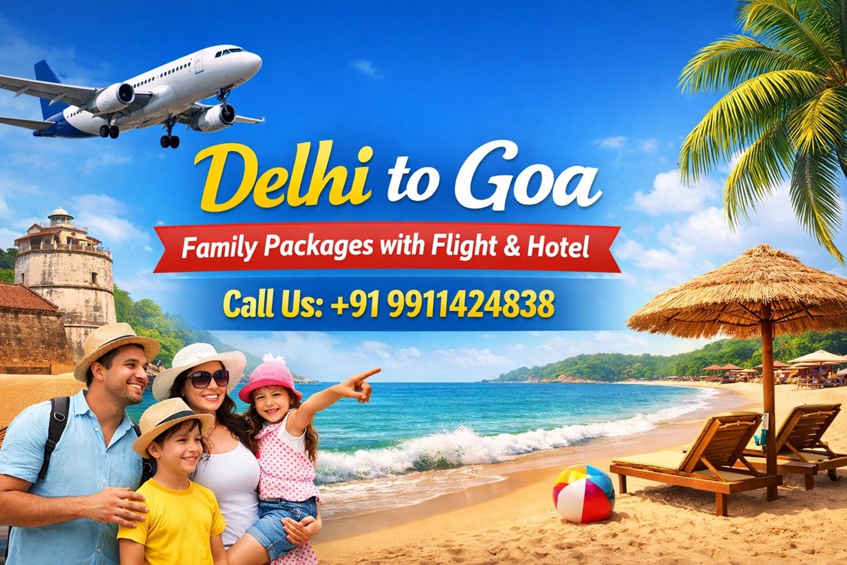 Delhi to Goa Packages for Family with Flight – Comfortable, Affordable & Memorable Holidays Delhi to Goa Packages for Family with Flight – Comfortable, Affordable & Memorable Holidays