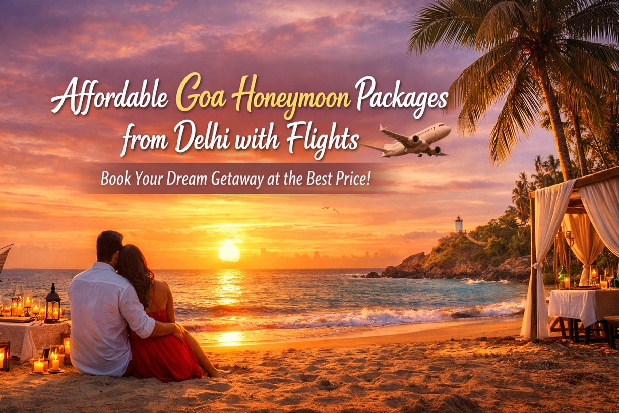Cheap Goa Honeymoon Packages with Flights from Delhi – Best Prices & Romantic Deals Cheap Goa Honeymoon Packages with Flights from Delhi – Best Prices & Romantic Deals